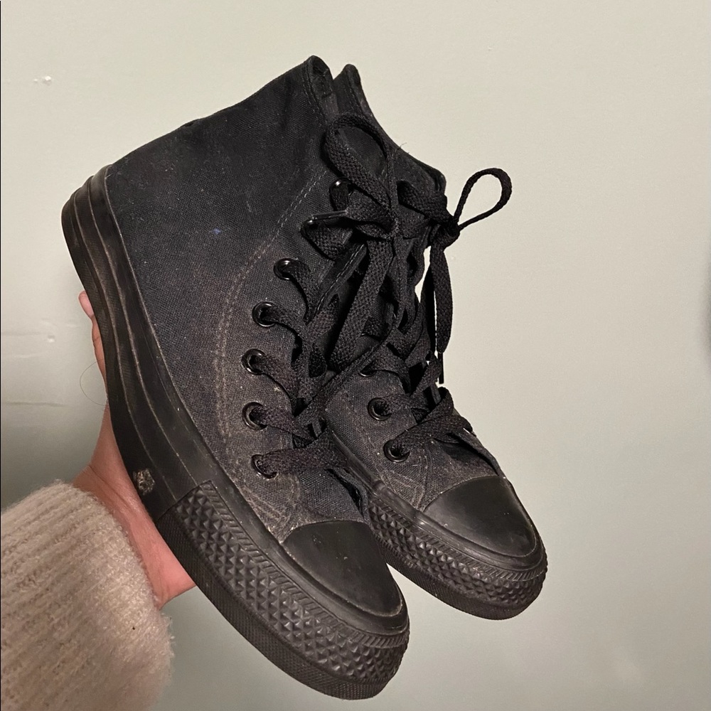 Black High Top Converse 8